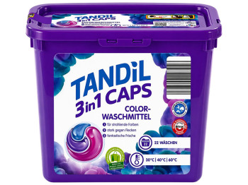 Капсулы для стирки Tandil 3 in 1 Caps Color, 22 шт
