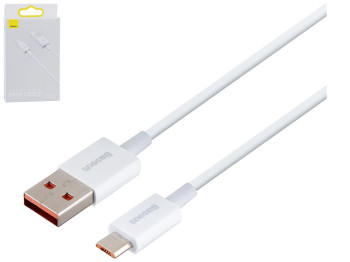 Кабель USB Baseus USB to Micro 2A CAMYS, Бiлий