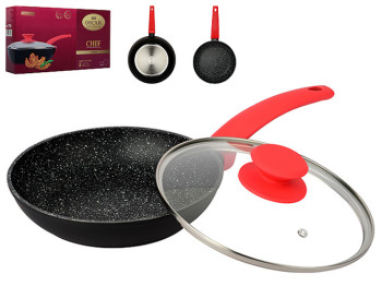 Сковорода Oscar Chef, 20см, со стеклянной крышкой, 6900066733260