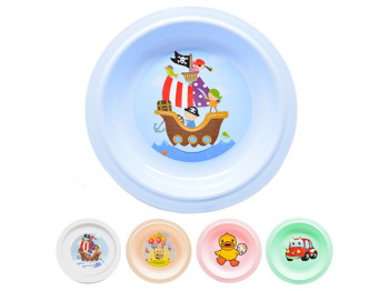 Тарелка детская Солнышко пластмасса 18см