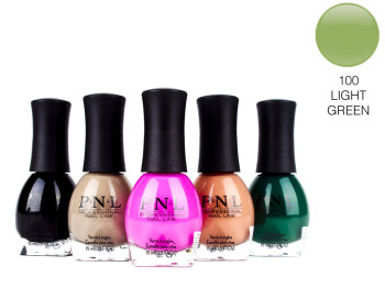Лак для ногтей P.N.L №100 LIGHT GREEN 15мл