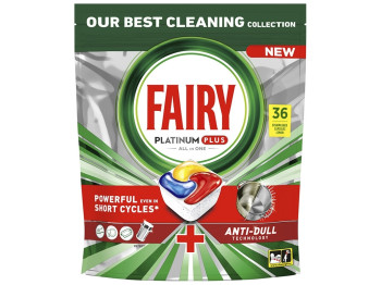 Капсули для посудомийних машин Fairy Platinum Plus All in One Lemon, 36шт