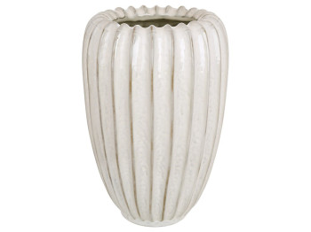 Ваза у формі морської раковини Shell, кераміка, 16,4×16,4×24,8см, колір сірий