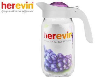 Кувшин с крышкой Herevin Violet 15,5х9,5х20,5см 1л 47796
