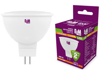 Лампа світлодіодна для світильників і вдома ELM Led 18-0044 MR16 3W GU5.3 120гр. холодне біле світло