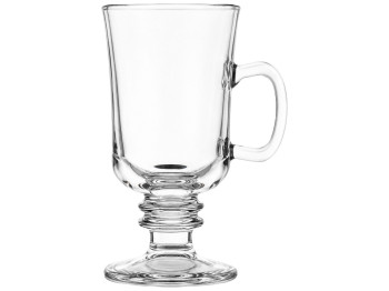 Кружка для латте UniGlass, стеклянная, прозрачная, с ручкой, 250 мл