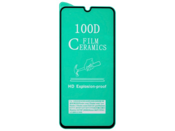 Защитное стекло Film Ceramic for Samsung  A03s/A12/A22/A32/M12 Oppo A15 без упаковки Цвет Чёрный