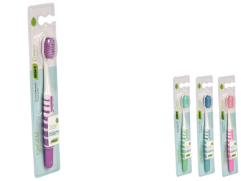 Зубна щітка м'яка, 18,5см (ціна за 1шт)