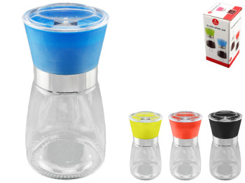 Мельница стеклянная для соли и перца 6,5х6,5х13,5 61030