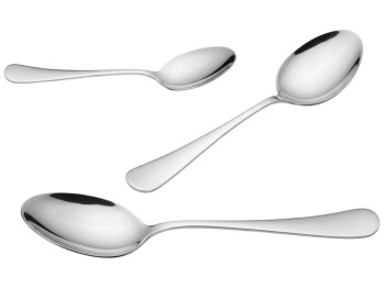 Ложка обеденная Helios, нержавеющая сталь, 21см, цвет стальной (цена за 1шт)