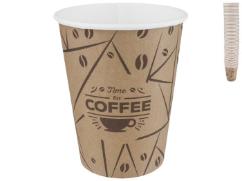 Стакан бумажный PRO service "Coffee Time" 250мл 50шт 43115500