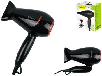 Фен Maestro складная ручка, 2 скорости 1200Вт