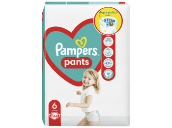 Подгузники-трусики одноразовые для мальчиков и девочек Pampers Pants Размер 6 15+кг 44шт