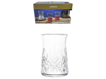 Набір склянок Стамбул, для турецького чаю, 195мл (ціна за набір 6шт)