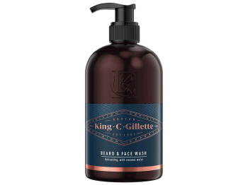 Шампунь Gillette King C., чоловічий, для бороди та обличчя, з кокосовою водою, 350мл