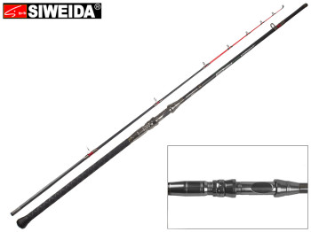 Спінінг штекерний Siweida "Cat Fish" карбон, 9 кілець, 2-секційний 2,85м 120-180г