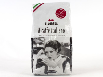 Кофе натуральный в зернах Alvorada "Il Caffe Italiano" 1000гр в брикете, Австрия