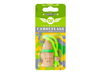 Освіжувач повітря Fresh Way "Camouflage Wood" Papaya