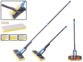 Швабра с отжимом Stenson Лягушка с телескопической ручкой 136х27см