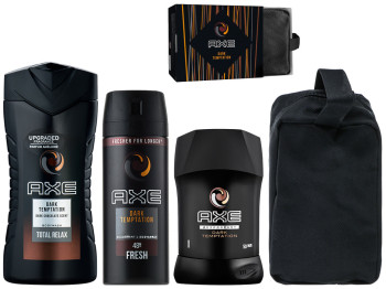 Набір подарунковий Axe "Дарк Темптейшн" (гель для душу 250мл+дезодорант 50мл+дезодорант 150мл)