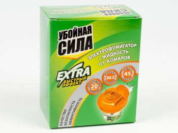 Фумигатор+жидкость "Убойная сила" "Экстра" без запаха до 45 ночей 30мл
