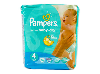 Подгузники Pampers "Active Baby-Dry Maxi" (7-14 кг) 20шт