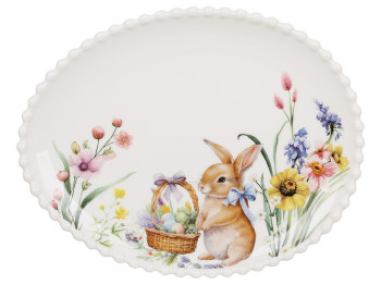 Блюдо фарфоровое Easter Melody, 21,5×17×2см