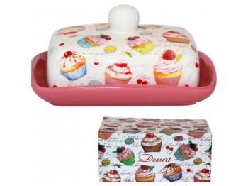 Масленка керамическая Десерт 17х13х5,5см