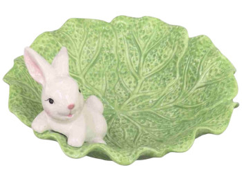 Блюдо пасхальное Easter, керамика, 25см, цвет зеленый