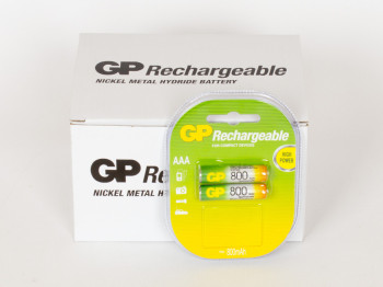 Аккумулятор GP Rechargeable AAA 800  mPa (цена за блістер 2 шт) 4891199042966