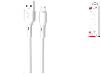 Кабель USB XO NB230 Rock Series Micro 2.4A Цвет Белый