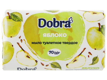 Мыло твердое туалетное Dobra Яблоко 70г