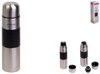 Термос Kamille 750мл нержавеющая сталь с резиновой вставкой