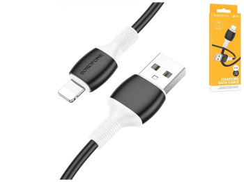 Кабель USB Borofone BX84 Lightning 2.4A, Чорний