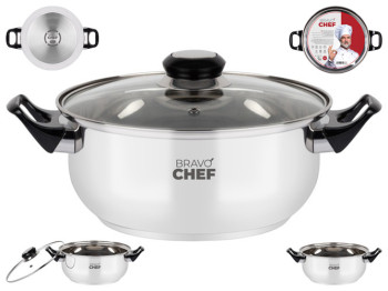 Кастрюля Bravo Chef, с бакелитовыми ручками, 15см, 1,1л, 6900068110762