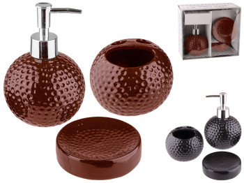 Набор аксессуаров для ванной комнаты керамический (цена за набор 3 предмета)