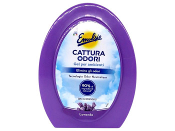 Гелевый освежитель воздуха Emulsio Cattura Odori, аромат лаванда, 150г
