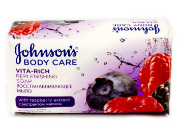 Мыло твердое Johnsons Body Care Vita Rich восстанавливающее с экстр. малины 125гр