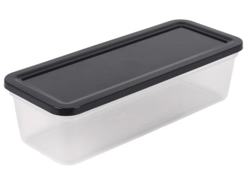 Контейнер пищевой пластиковый Prime, 30×12×8,5см, 2,2л, цвет прозрачный
