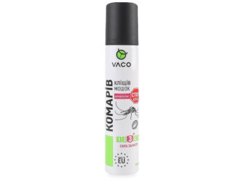 Аэрозоль Vaco от комаров, клещей и мошек, до 5 часов, 100мл