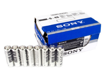 Батарейка солевая Sony New Ultra, 1.5V, AA, R6 (цена за спайку 8шт)