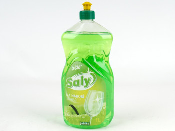 Средство для мытья посуды "Saly" Яблоко 1л Чехия