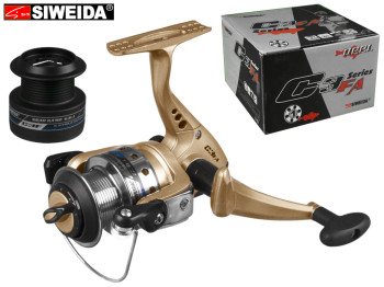Котушка Siweida "Reel C3FA" 1bb металева шпуля з додатковою пластиковою шпулею