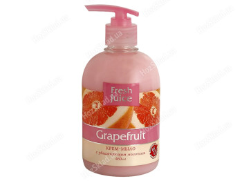 Крем-мыло жидкое Fresh Juice с увлажняющим молочком Grapefruit грейпфрут 460мл