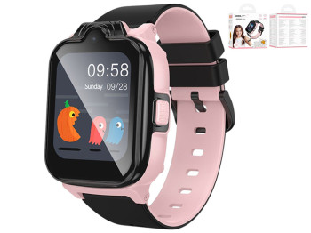 Детские смарт-часы Hoco Y104 4G GPS, розовый