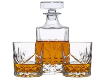 Набір для віскі, графин 750мл, 6 склянок 300мл (ціна за набір 7 предметів)