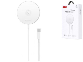 Беспроводное Зарядное Устройство XO CX022 Magnetic 15W 1.2M, Цвет Белый
