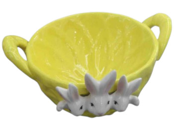 Цукерниця великодня Easter, кераміка, 15см, колір жовтий