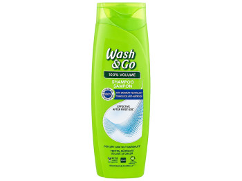 Шампунь проти лупи Wash and Go 100% Volume, з клімбазолом, 360 мл