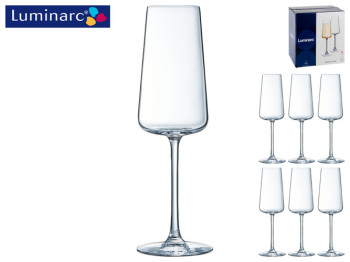 Набор бокалов для шампанского Luminarc "Roussillon" 200мл (цена за набор 6шт) 39906